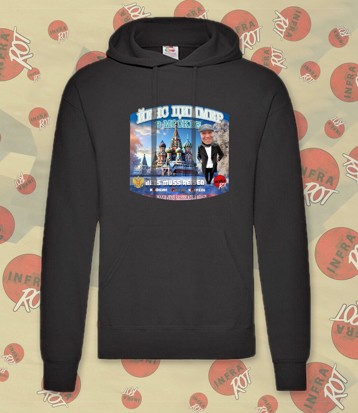 Hoodie - Jens muss reisen - MOSKAU