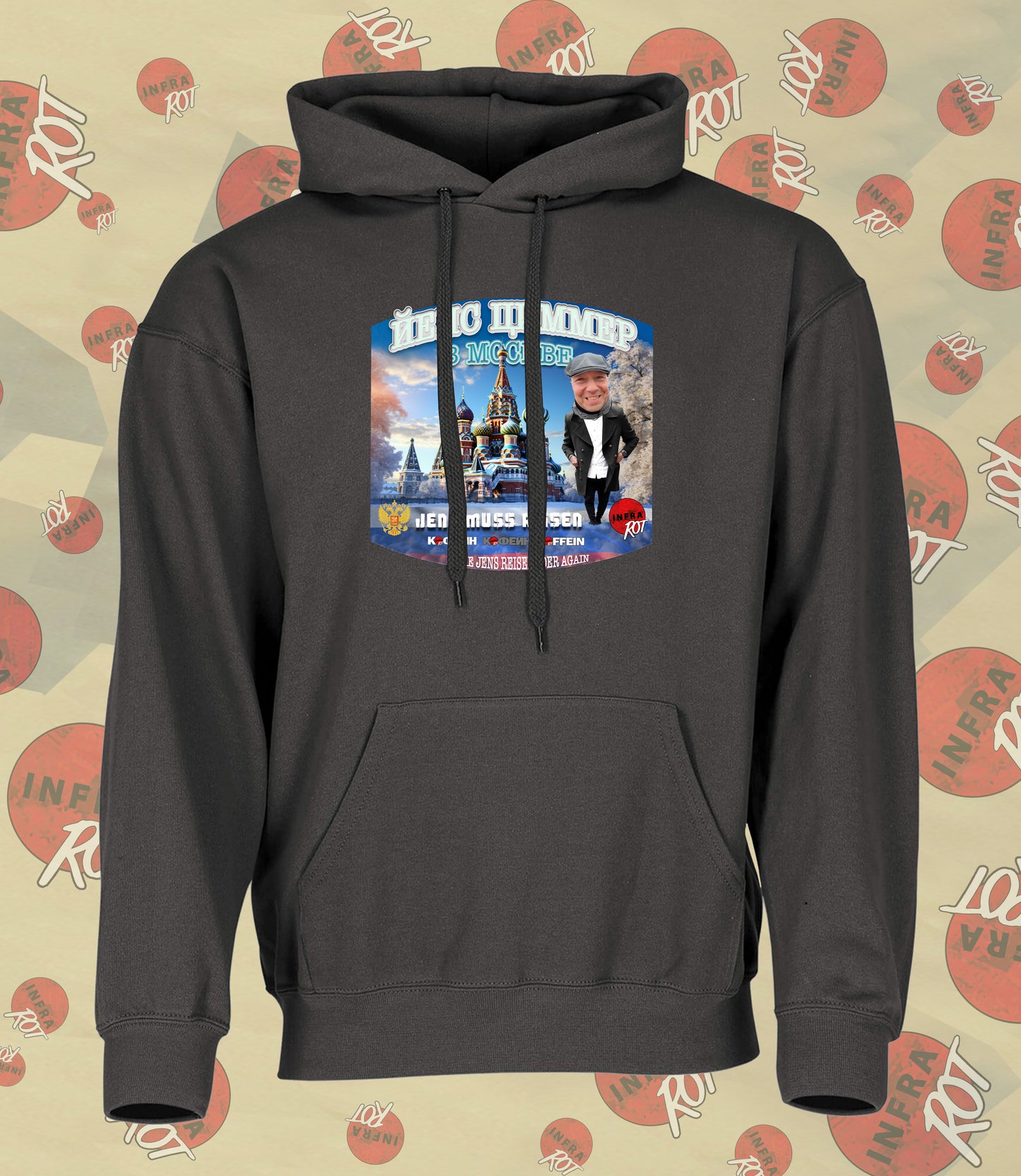 Hoodie - Jens muss reisen - MOSKAU