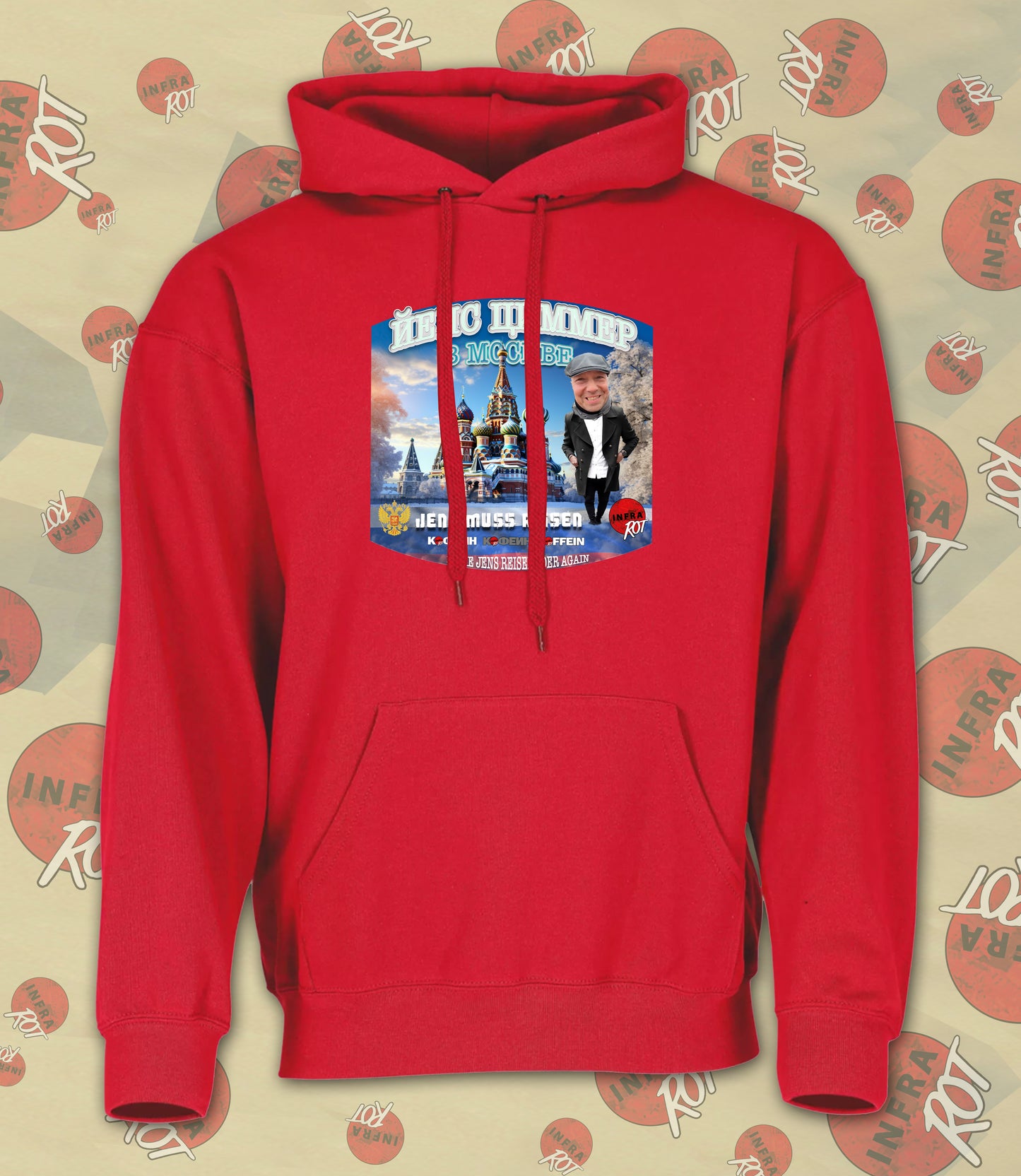 Hoodie - Jens muss reisen - MOSKAU