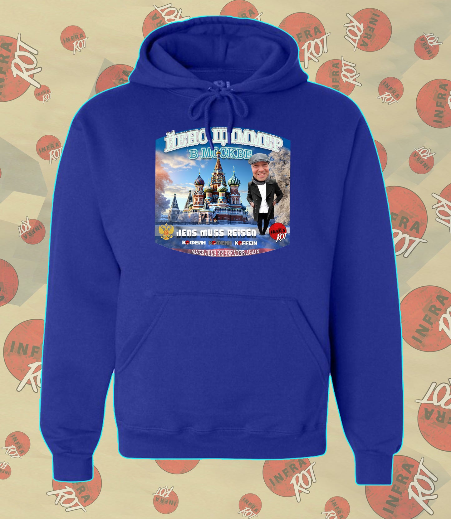 Hoodie - Jens muss reisen - MOSKAU