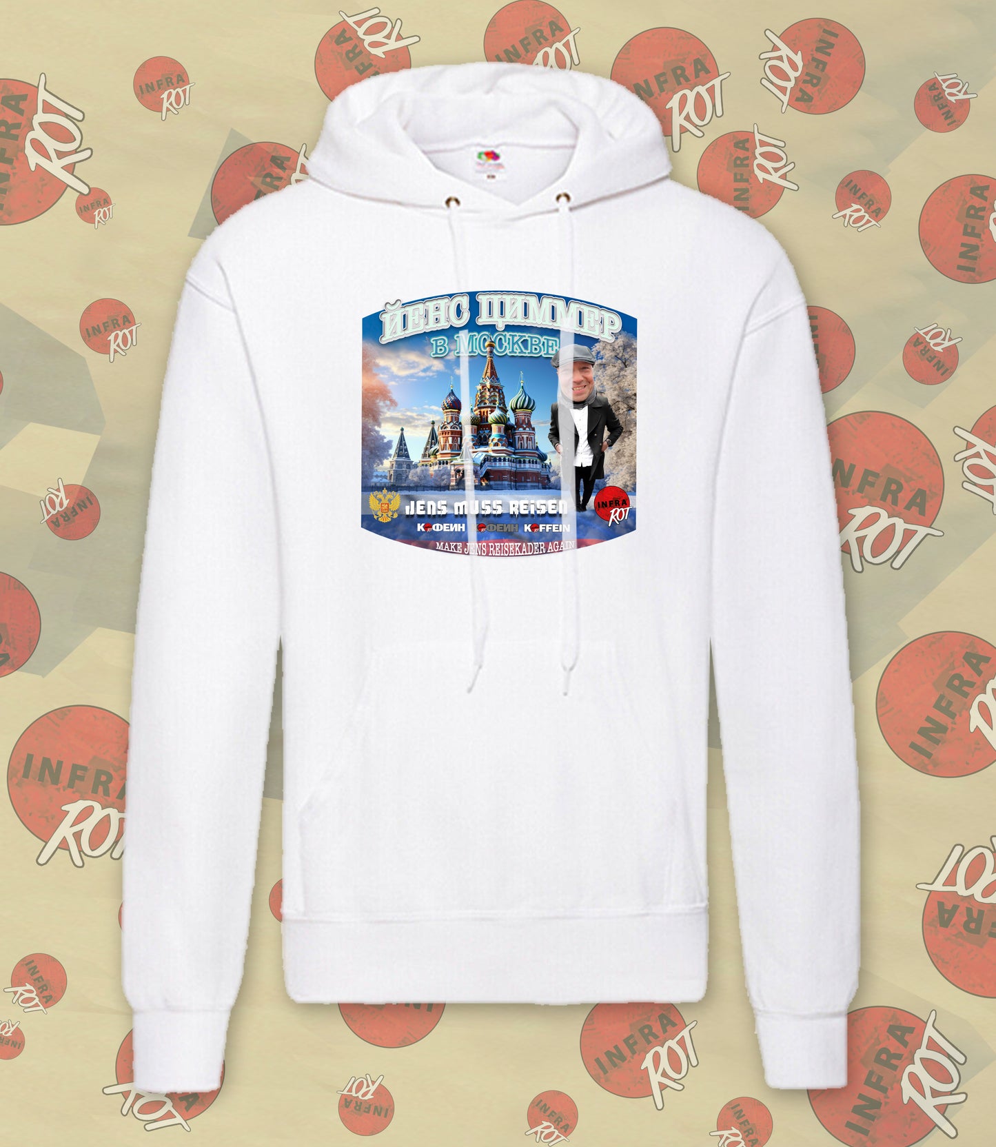 Hoodie - Jens muss reisen - MOSKAU