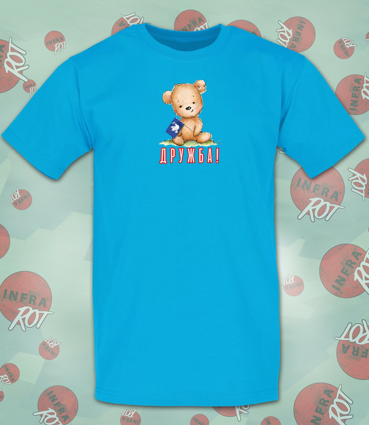 T-Shirt Herren - ДРУЖБА (Drushba - Freundschaft)