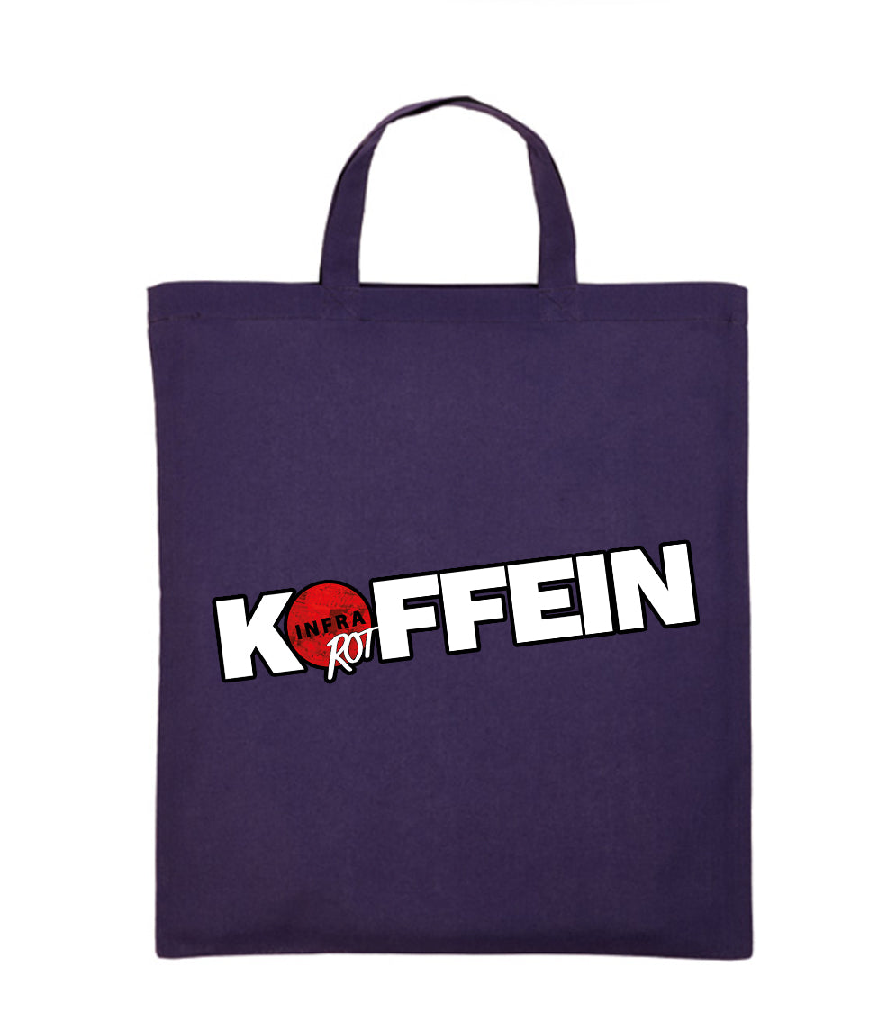 Baumwolltasche - Koffein, kurze Henkel