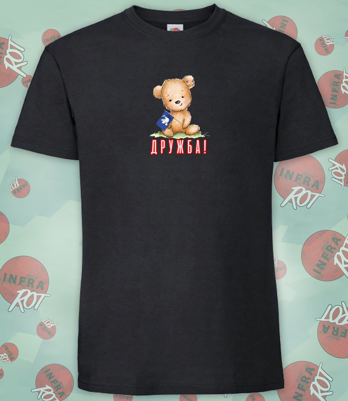 T-Shirt Herren - ДРУЖБА (Drushba - Freundschaft)