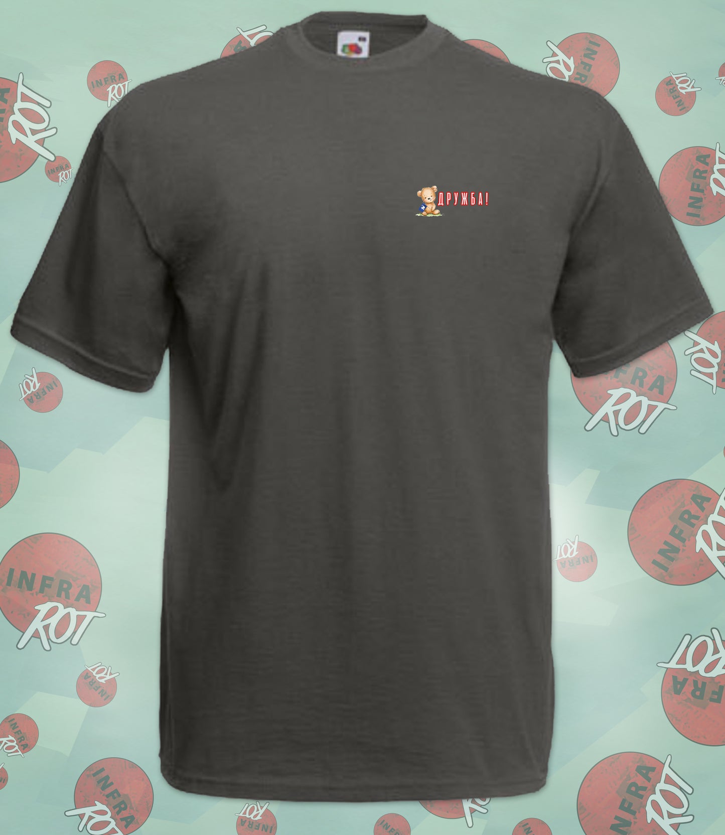 T-Shirt Herren - ДРУЖБА (Drushba - Freundschaft)