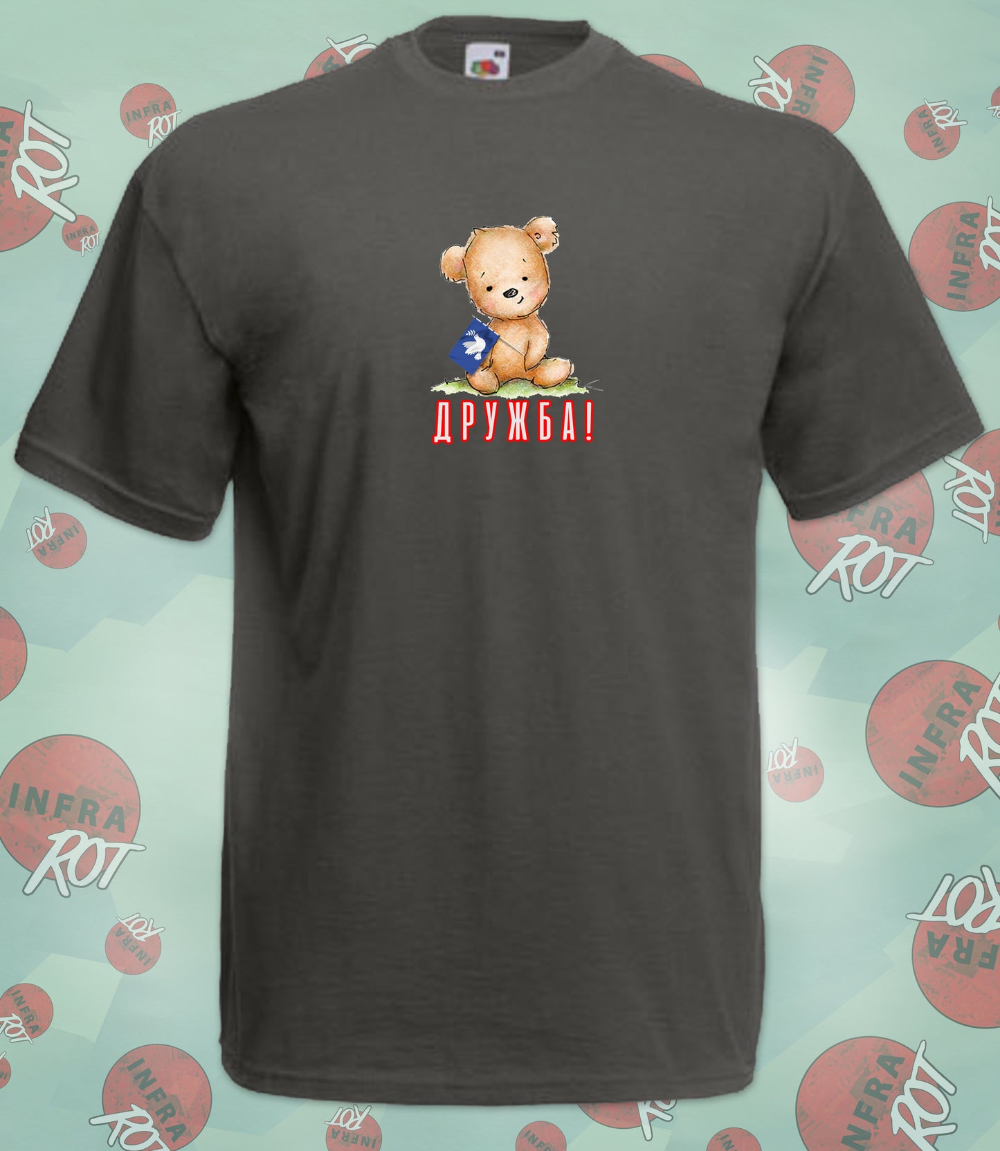 T-Shirt Herren - ДРУЖБА (Drushba - Freundschaft)