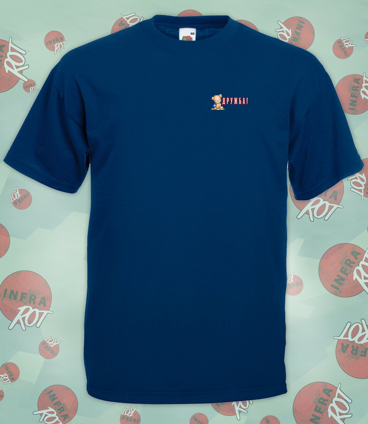 T-Shirt Herren - ДРУЖБА (Drushba - Freundschaft)