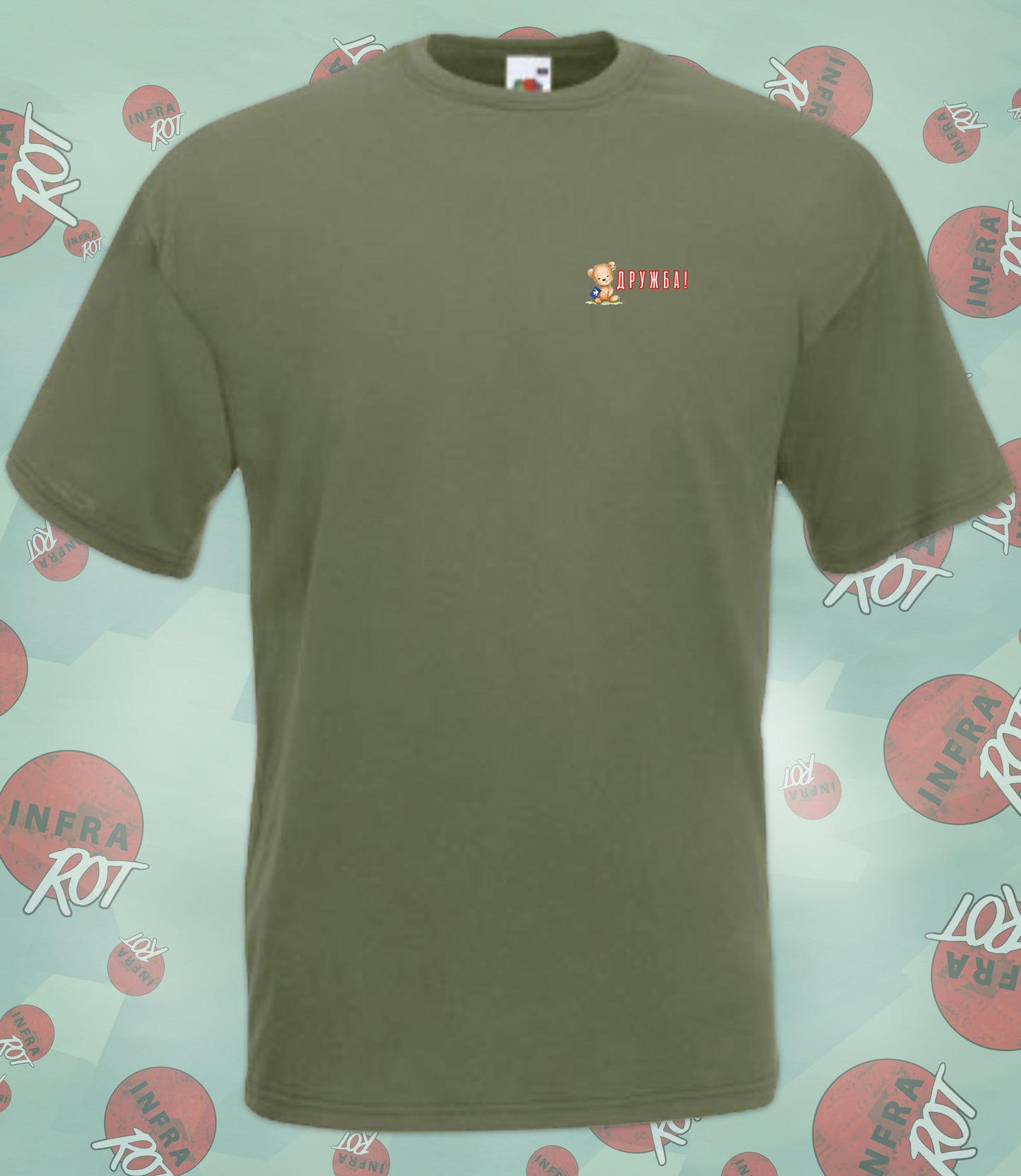 T-Shirt Herren - ДРУЖБА (Drushba - Freundschaft)