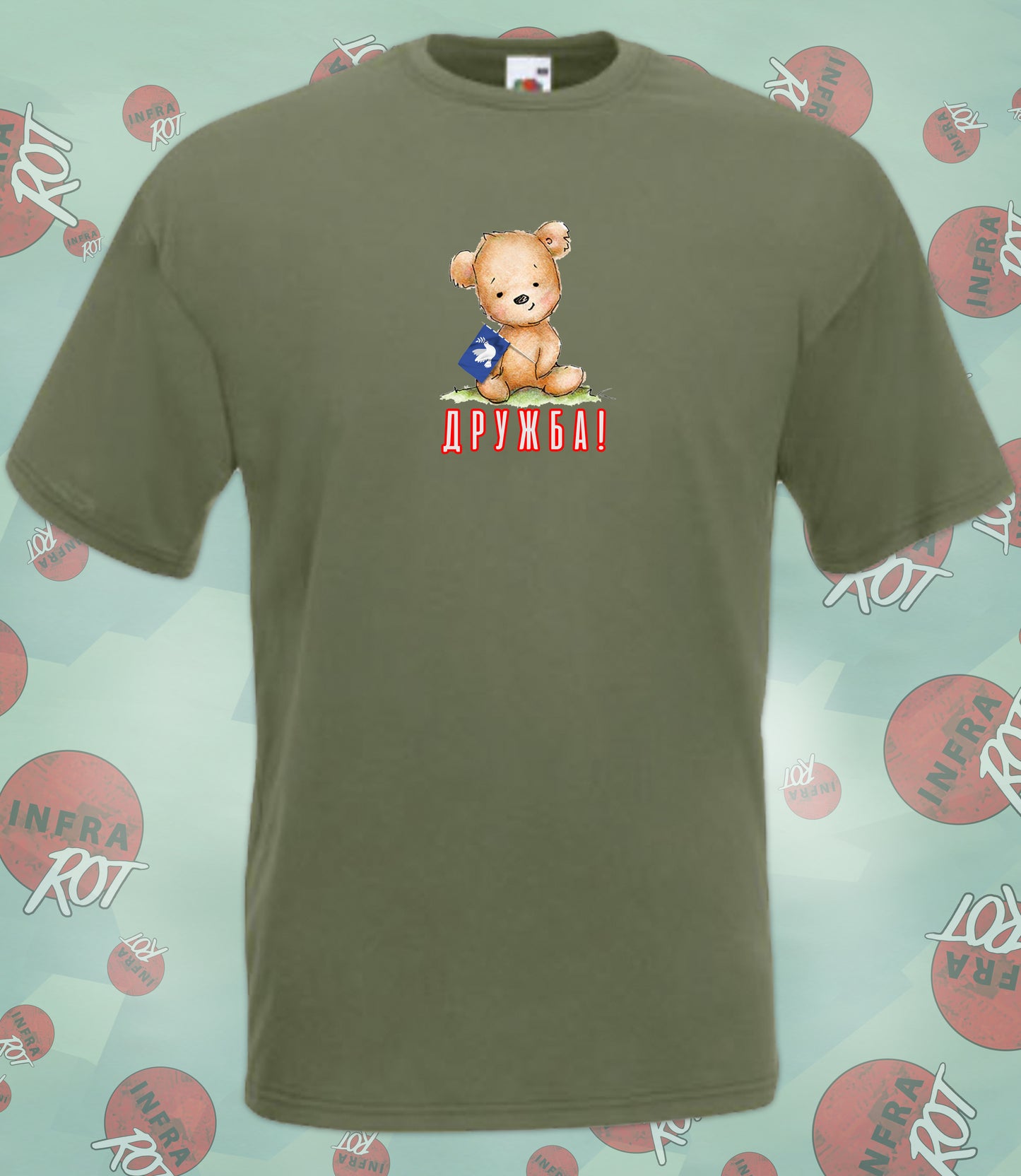 T-Shirt Herren - ДРУЖБА (Drushba - Freundschaft)