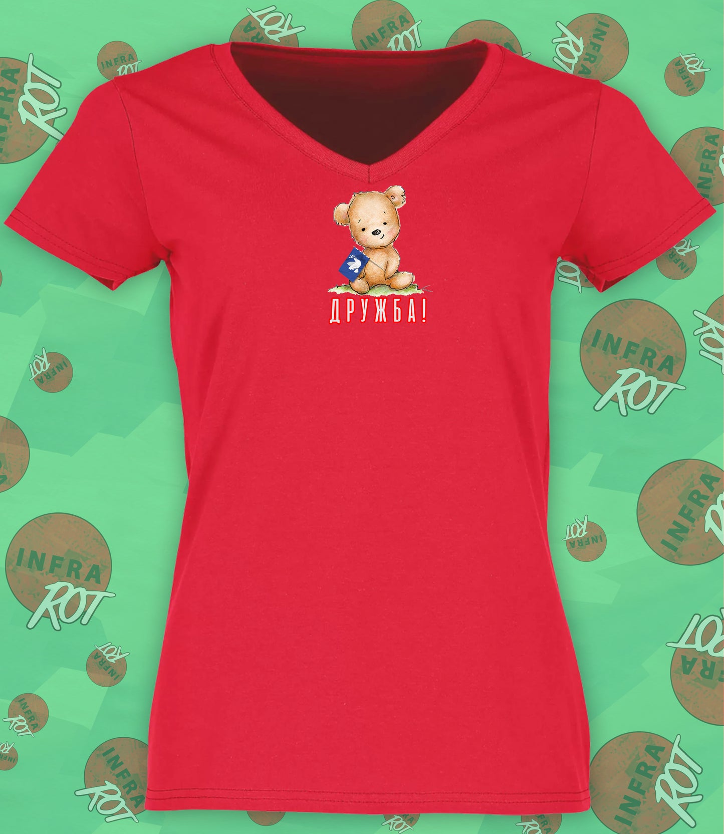 T-Shirt Ladies - ДРУЖБА (Drushba - Freundschaft)