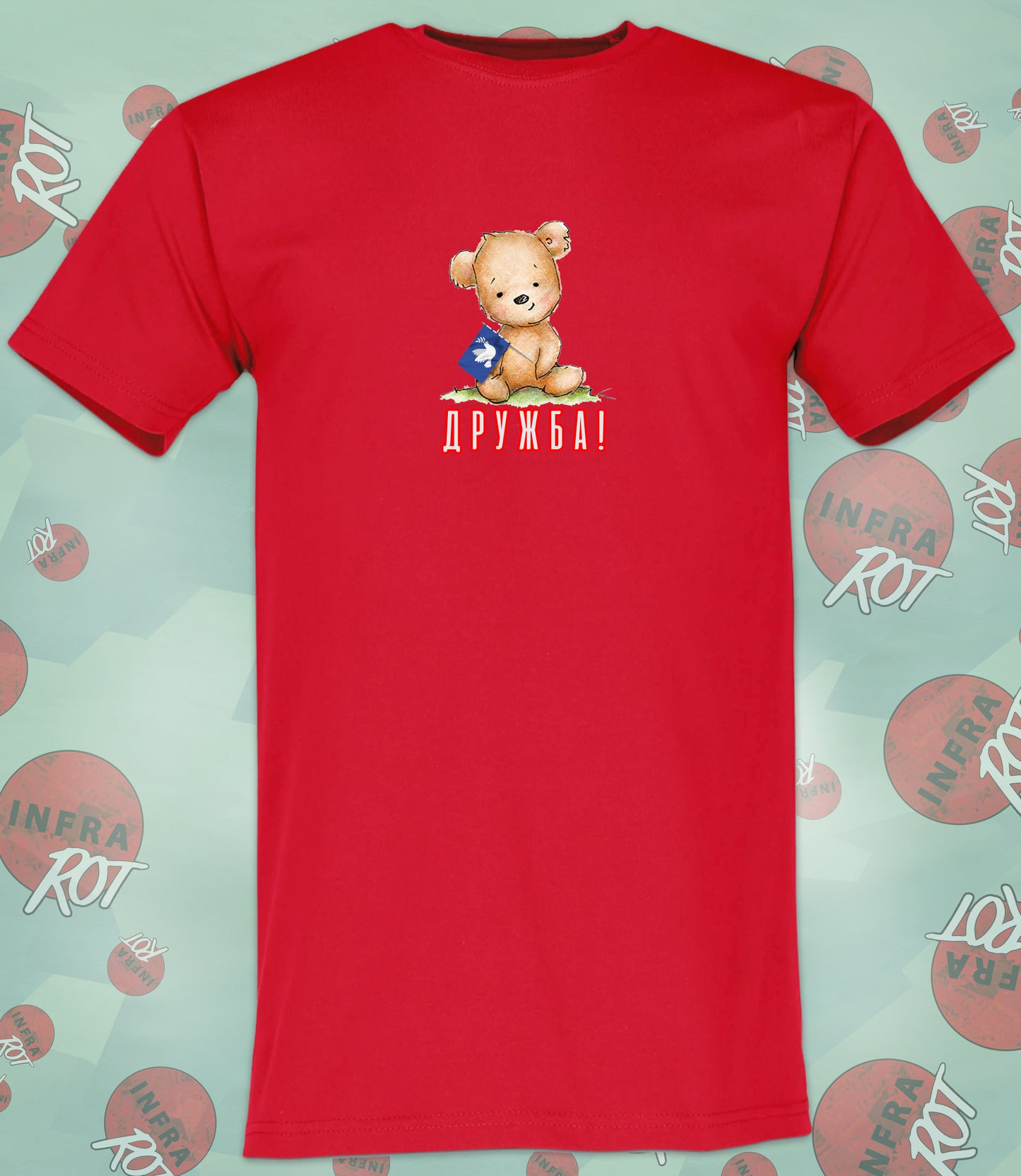 T-Shirt Herren - ДРУЖБА (Drushba - Freundschaft)