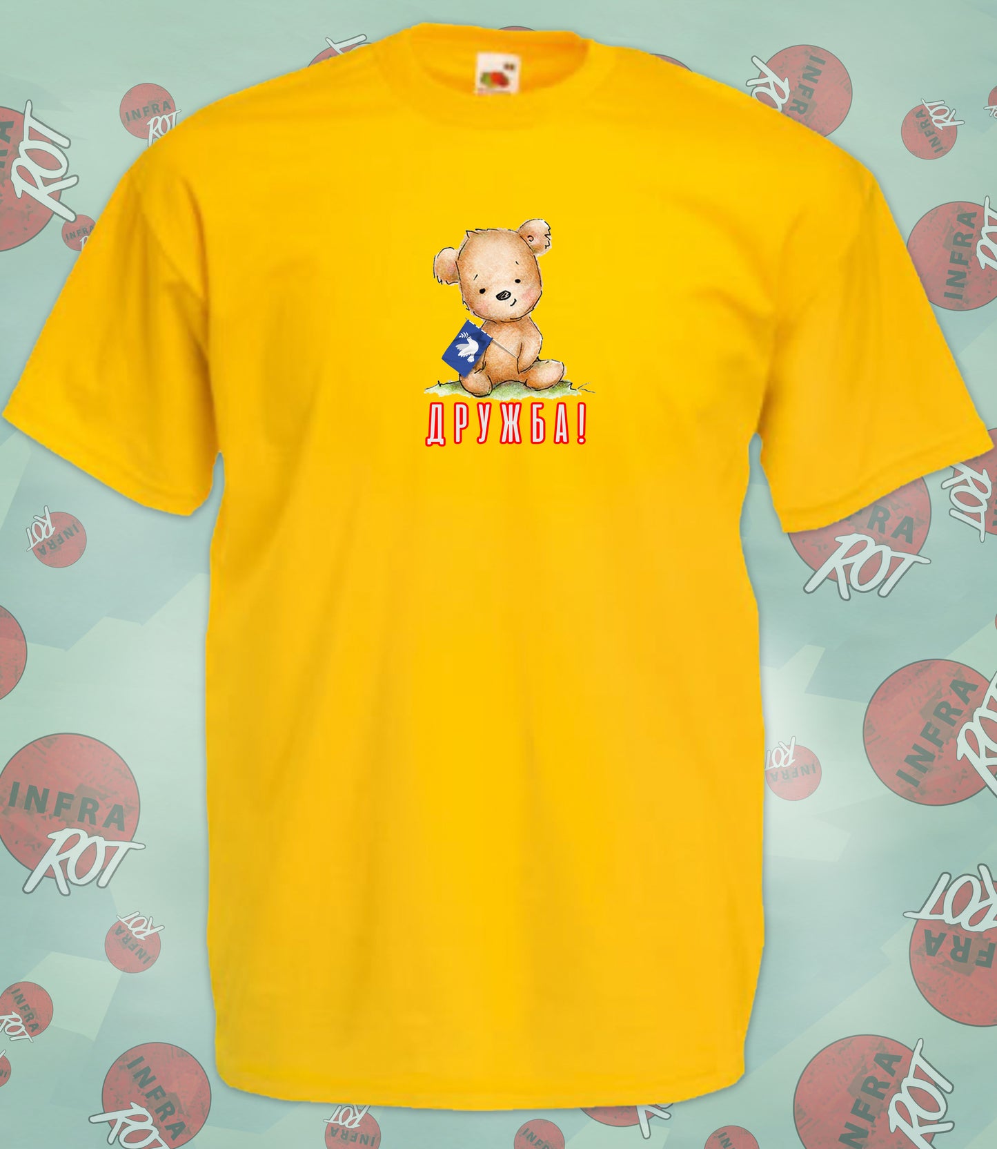 T-Shirt Herren - ДРУЖБА (Drushba - Freundschaft)