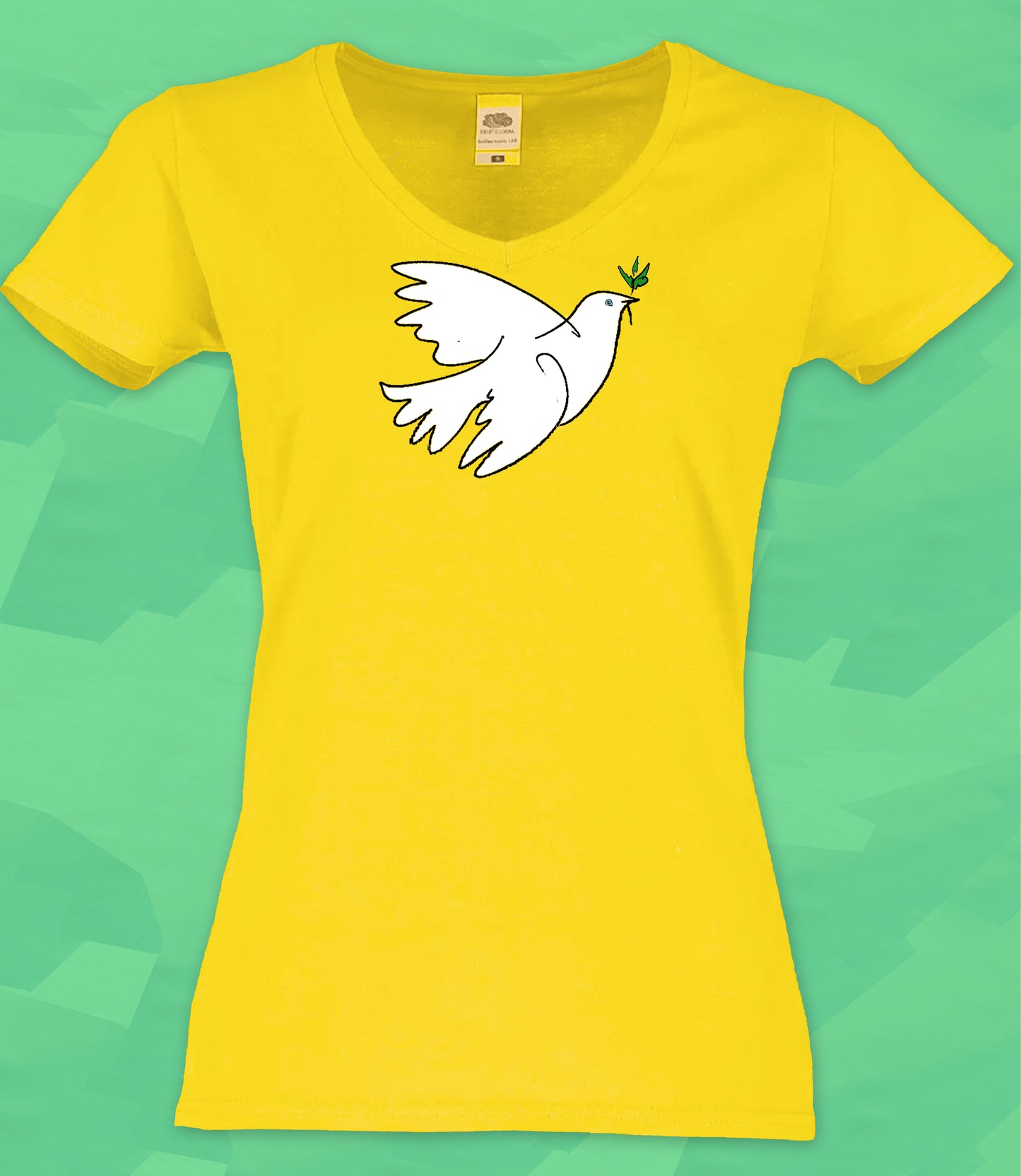 T-Shirt Ladies - Friedenstaube (V-Ausschnitt)