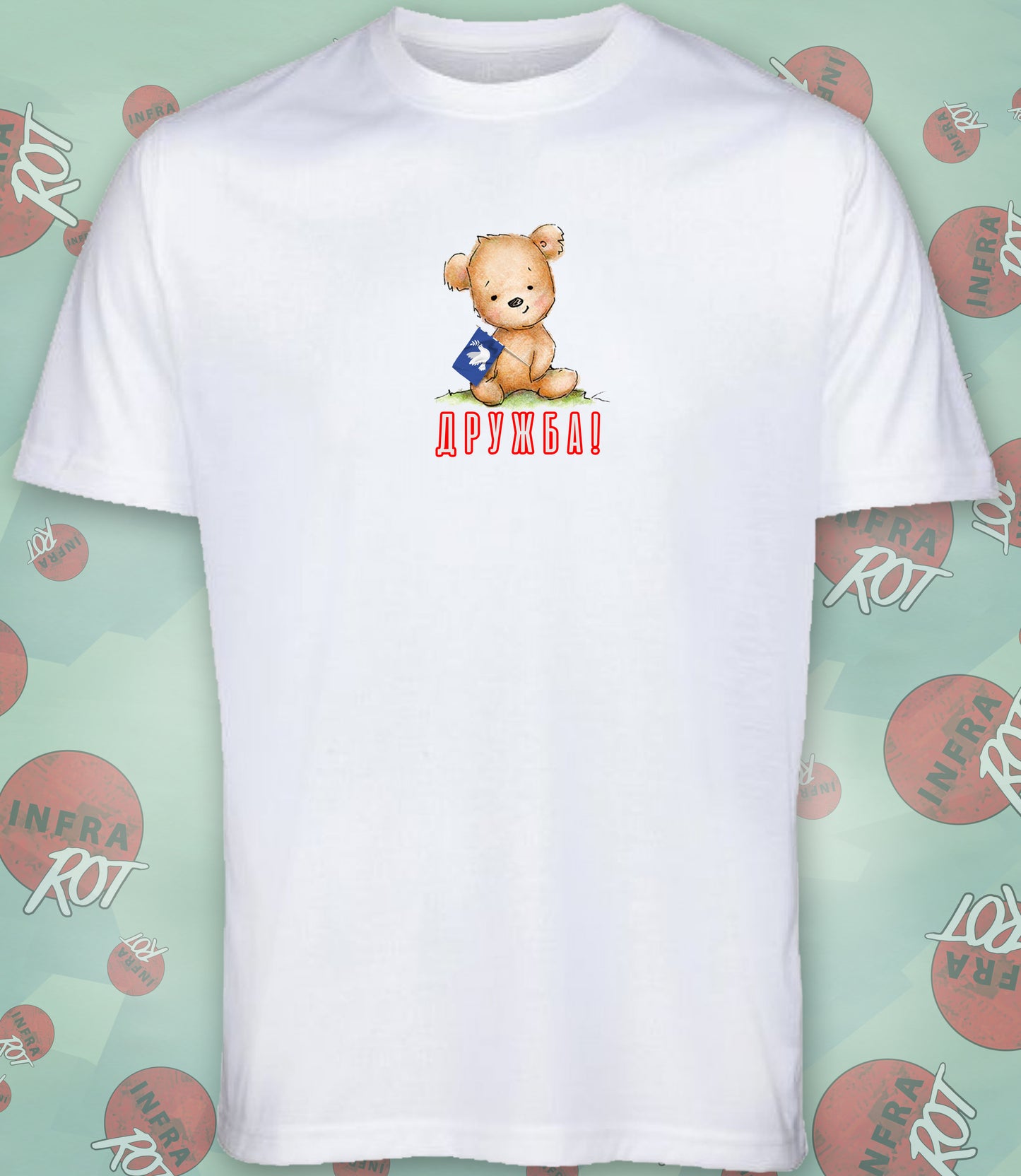 T-Shirt Herren - ДРУЖБА (Drushba - Freundschaft)