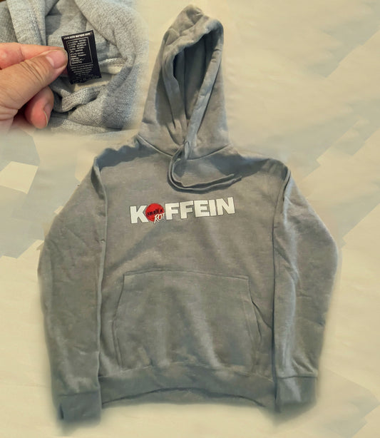 Hoodie, wenige Stücke, gefüttert - grau