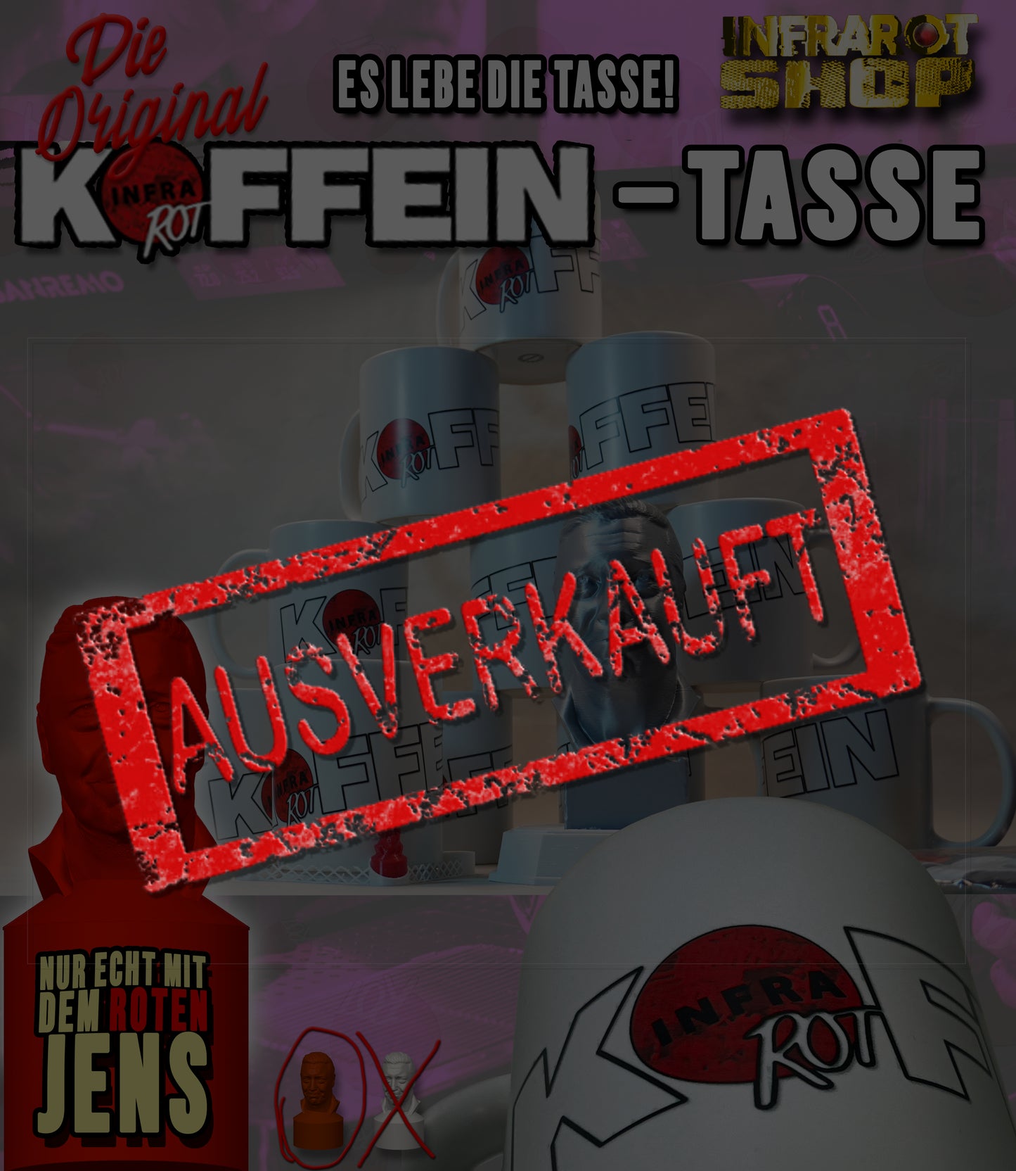 Kaffeebecher - KOFFEIN - Das Original - SCHLUSSVERKAUF